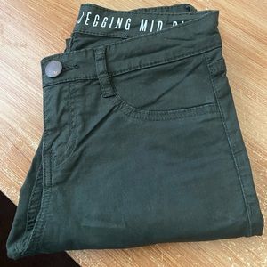 COTTON ON GREEN MIDWAIST JEGGINS